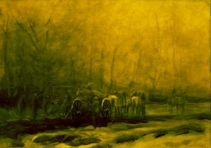 Vonulo trenn英語：Moving_Military_Trainn 作： Laszlo Mednyanszky
